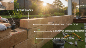 retaining wall repair near me